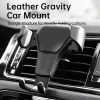 Leather Gravity Car Mount