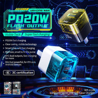 WeKome WP-U149 Vanguard Series 20W A+C Clear Charger