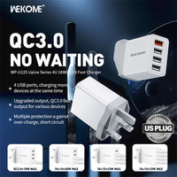 WeKome WP-U125 Upine Series 4U QC3.0 18W Fast Charger