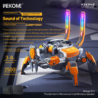 WeKome Beluga D11 Thunderstorm Mechanical Crab Wireless Speaker