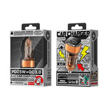 WeKome WP-C45 Vanguard Series Mecha Transparent A+C Fast Car Charger 43W