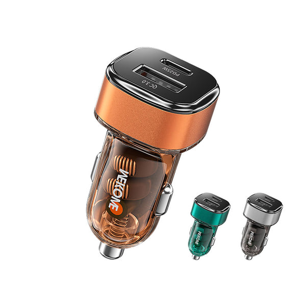 WeKome WP-C45 Vanguard Series Mecha Transparent A+C Fast Car Charger 43W