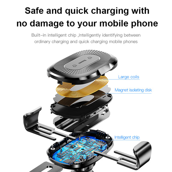 Baseus Wireless Charger Gravity Car Mount hyselec