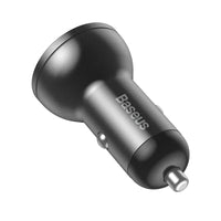 Baseus Digital Display Dual USB Car Charger 24W 4.8A