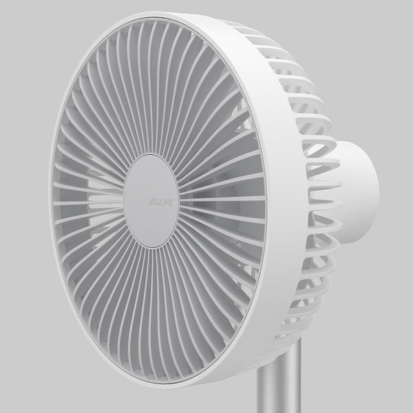 JISULIFE FA13R Rechargeable Clip Fan- White - GearGenie BD